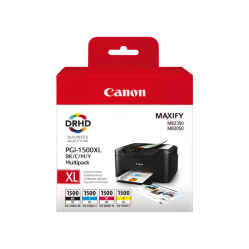 Inktcartridge Canon PGI-1500XL zwart + kleur