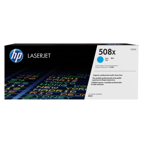 Tonercartridge HP CF361X 508X blauw