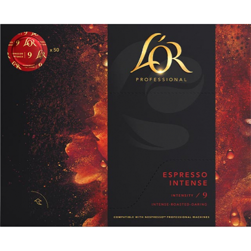 Douwe Egberts L'or professional discs Intensity 9, Espresso Intense, pak van 50 discs