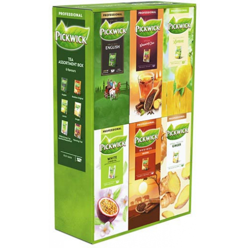 Pickwick thee, combipack 6 smaken, pak van 150 stuks