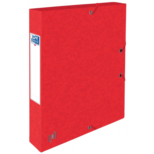 Elba elastobox Oxford Top File+ rug van 4 cm, rood