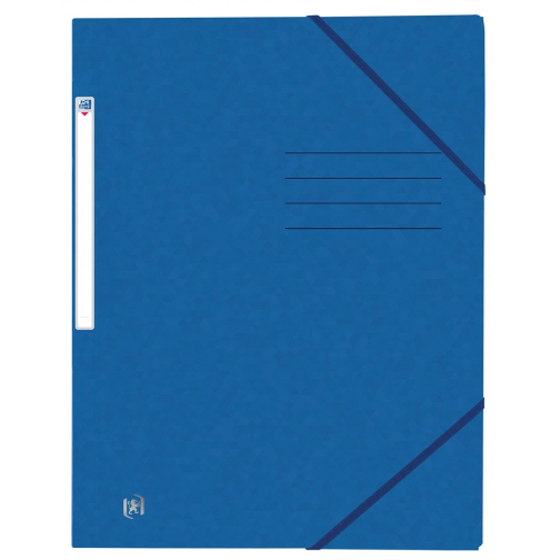 Oxford Top File+ elastomap uit karton, ft A4, blauw
