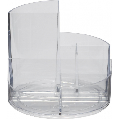 MAUL bureauorganizer pennenbak Roundbox Ø14x12.5cm, 7 vaks, helder transparant