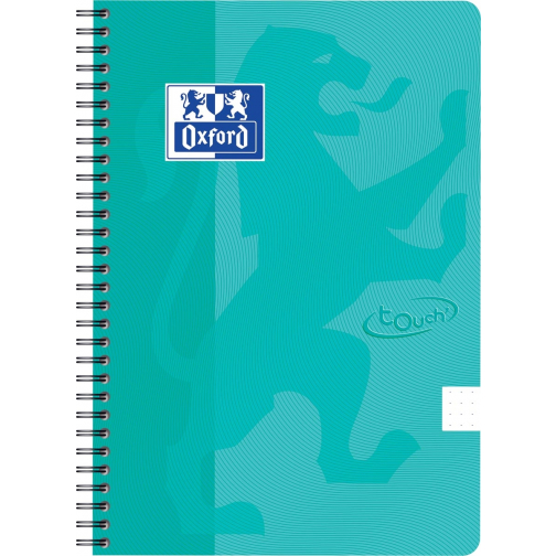 Oxford School Touch spiraalblok, ft B5, 140 bladzijden, dots 5 x 5, munt