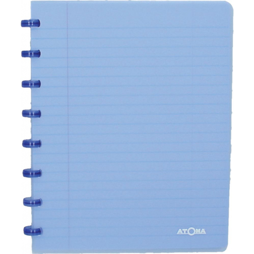 Atoma Trendy schrift, ft A5, 144 bladzijden, gelijnd, transparant blauw