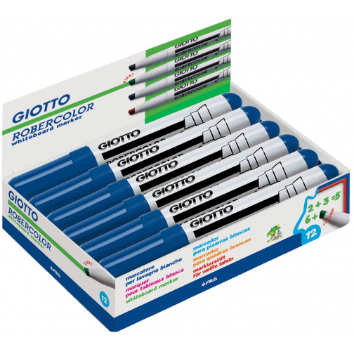 Giotto Robercolor whiteboardmarker maxi, schuine punt, blauw