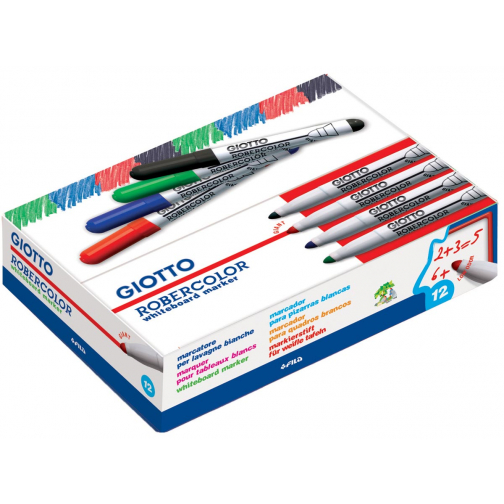 Giotto Robercolor whiteboardmarker maxi, ronde punt, rood