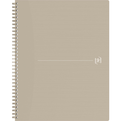 Oxford Origin spiraalschrift, ft A4+, 140 bladzijden, geruit 5 mm, zand