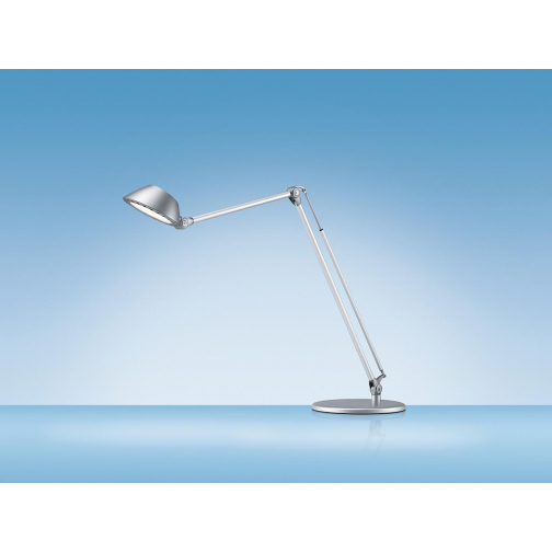 Hansa bureaulamp Blossom, LED-lamp, zilver