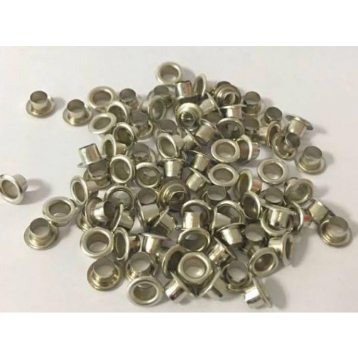 Graine Créative metalen oogjes 7 mm, doos met 100 stuks