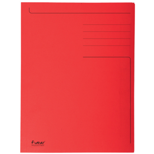 Exacompta dossiermap Foldyne ft 24 x 32 cm (voor ft A4), rood, doos van 50 stuks