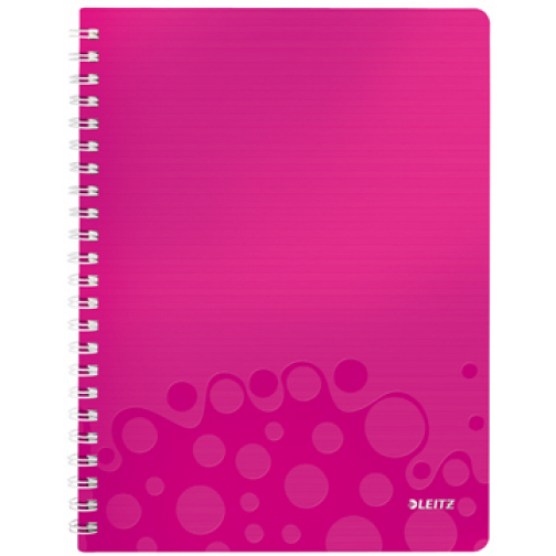 Leitz Schrift WOW ft 21 x 29,7 cm (A4), gelijnd, roze