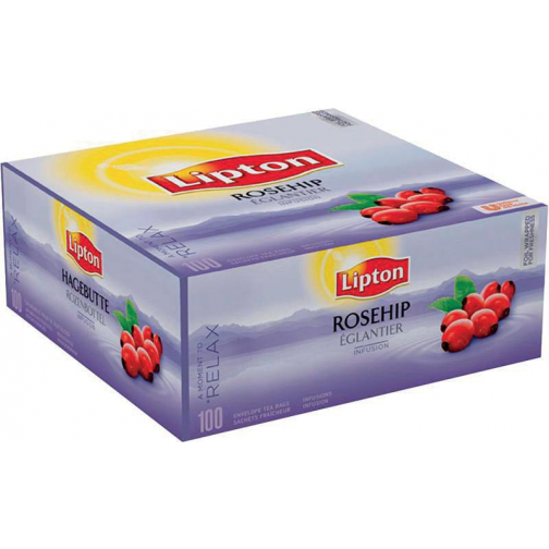 Lipton thee, Rozebottel, Infusion, doos van 100 zakjes