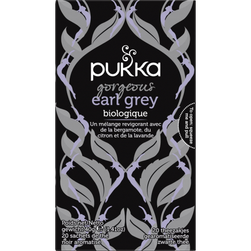 Pukka thee bio, Gorgeous Earl Grey, pak van 20 stuks