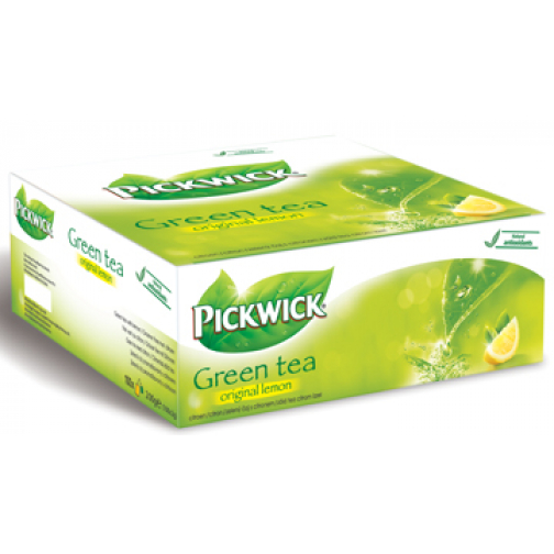 Pickwick thee, green tea lemon, pak van 100 stuks