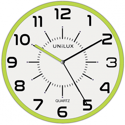 Unilux Pop wandklok, diameter 30 cm, groen