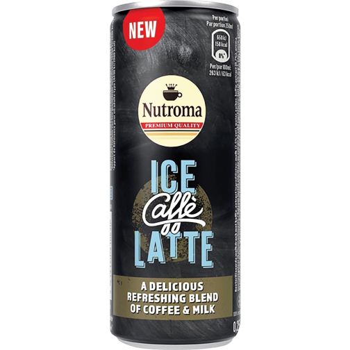 Nutroma Ice Caffè Latte, blik van 25 cl, pak 12 stuks