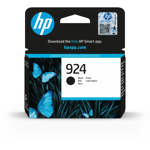 HP inktcartridge 924, 500 pagina's, OEM 4K0U6NE, zwart