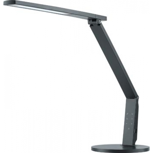 Hansa bureaulamp Vario Plus, LED-lamp, antraciet