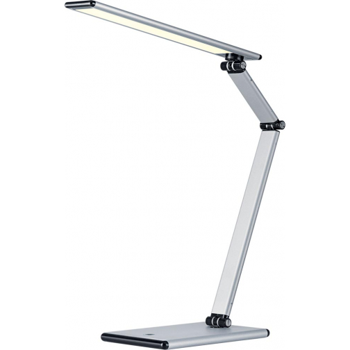 Hansa bureaulamp Slim, LED-lamp, zilver