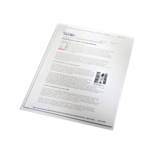 L-map Leitz Premium 0,13mm PP A4 transparant