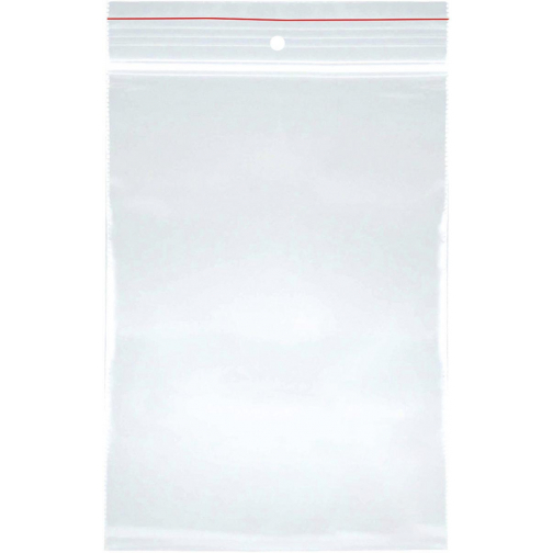 OFFICE products gripsealzakje, transparant, pak van 100 stuks, 80 x 120 mm