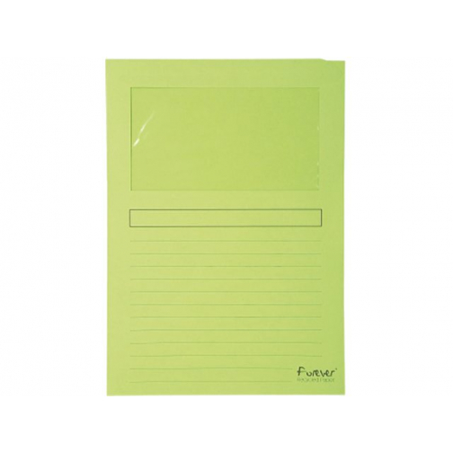 Venstermap Exacompta Forever L-map 120gr lichtgroen