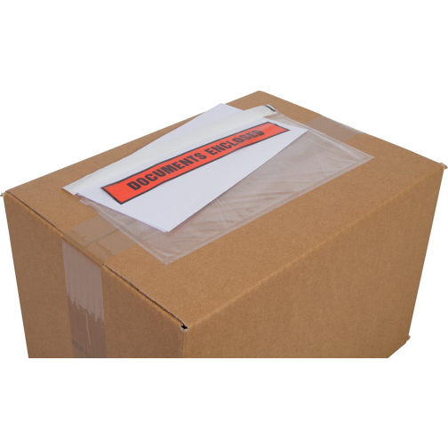 Cleverpack documenthouder Documents Enclosed, ft 230 x 112 mm, pak van 100 stuks