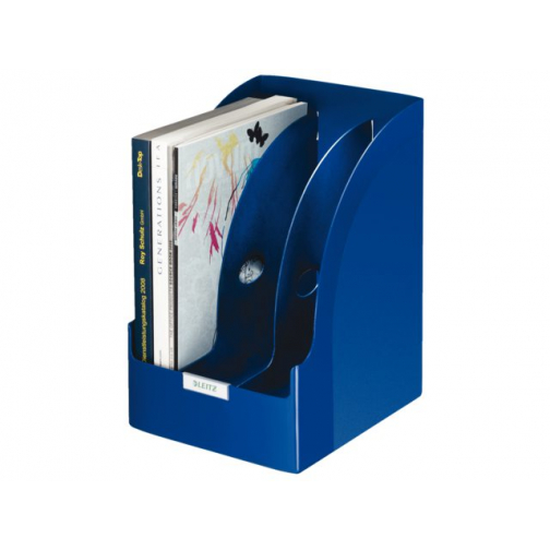 Tijdschriftcassette Leitz Plus jumbo blauw