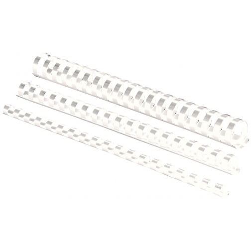Fellowes bindruggen, pak van 100 stuks, 6 mm, wit