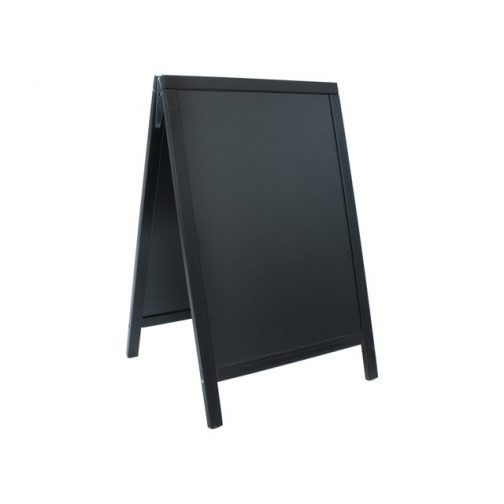 Stoepbord Securit 55x85x3cm zwart hout