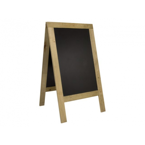 Stoepbord Securit 72x131x4cm steigerhout