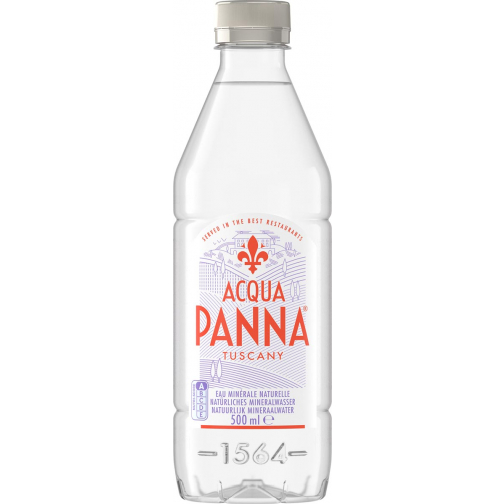 Acqua Panna mineraalwater, niet bruisend, fles van 50 cl, pak van 24 stuks