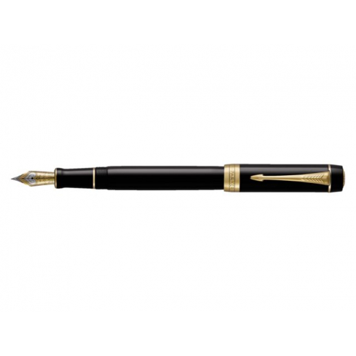 Vulpen Parker Duofold Classic black 18k GT fijn