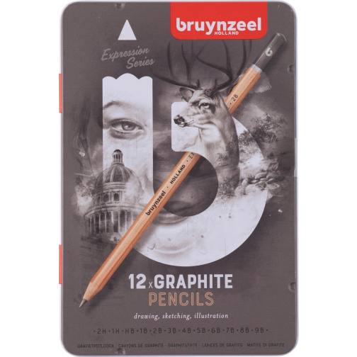 Bruynzeel grafietpotlood Expression, doos van 12 stuks