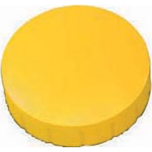 MAUL magneet Solid, 24 mm, trekkracht 600 gr, doos van 10 stuks, geel