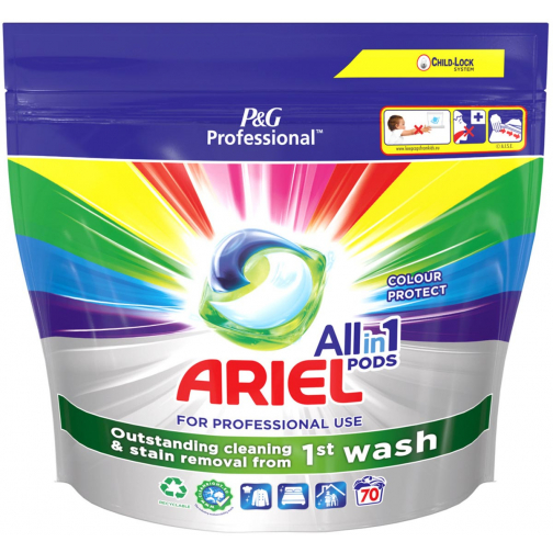 Ariel Professional wasmiddel All-in-1 Color, pak van 70 capsules