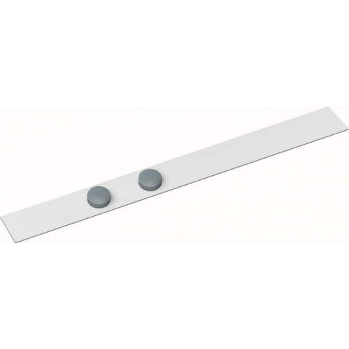 MAUL metaalstrip Standaard lijst zelfklevend 50X5cm incl. 2 magneten, wit