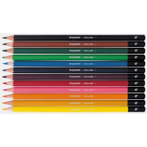 Bruynzeel kleurpotloden, metalen doos van 12 stuks