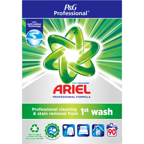 Ariel Professional Formula Fast Dissolving waspoeder, doos van 5,4 kg, 90 wasbeurten