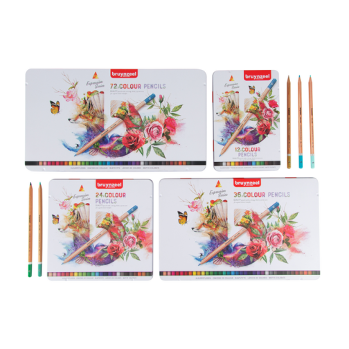 Kleurpotloden Bruynzeel Expression assorti blik à 72 stuks