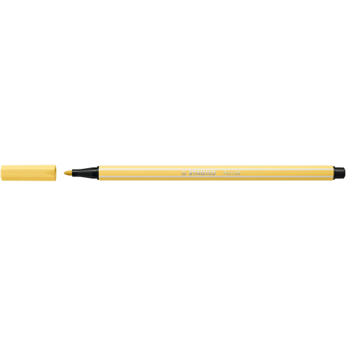 STABILO Pen 68 viltstift, lichtgeel