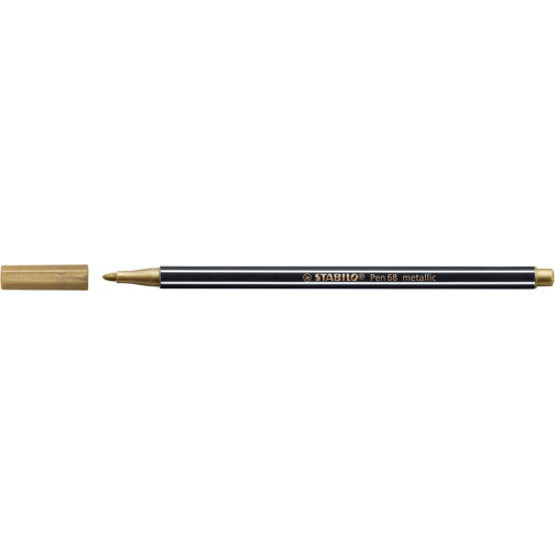 STABILO Pen 68 metallic viltstift, goud