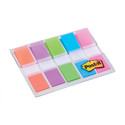 Post-it Index, ft 11,9X43,2 mm, blister met 5 kleuren, 20 tabs per kleur