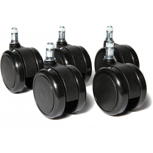 Topstar wielen voor tapijt, diameter 65 mm, pak van 5 stuks