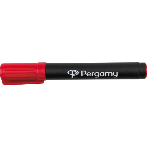 Pergamy permanent marker met ronde punt, rood