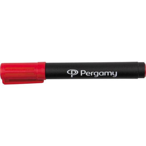 Pergamy permanent marker met beitelpunt, rood