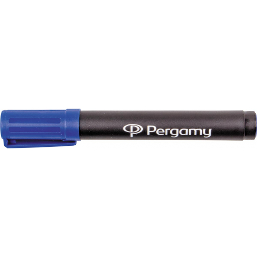 Pergamy permanent marker met beitelpunt, blauw