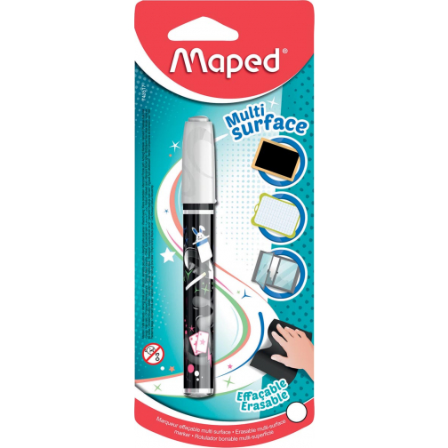 Maped krijtmarker, 1 stuk op blister, wit