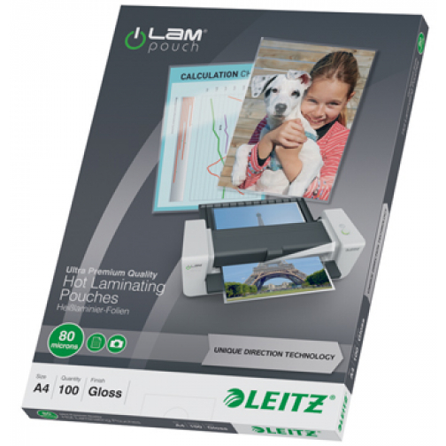 Leitz lamineeretuis Ilam ft A4, 2 x 80 micron, (160 micron), pak van 100 stuks